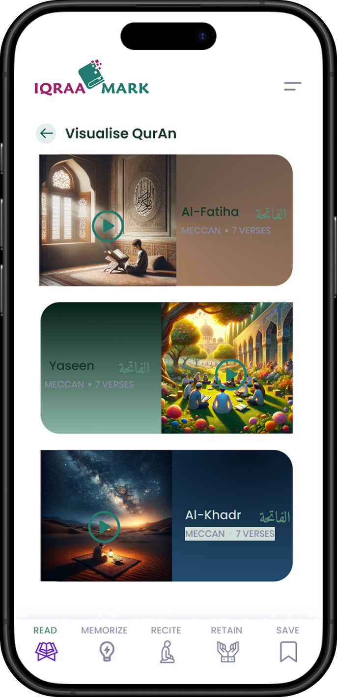 IQRAA MARK Mobile App Preview 1